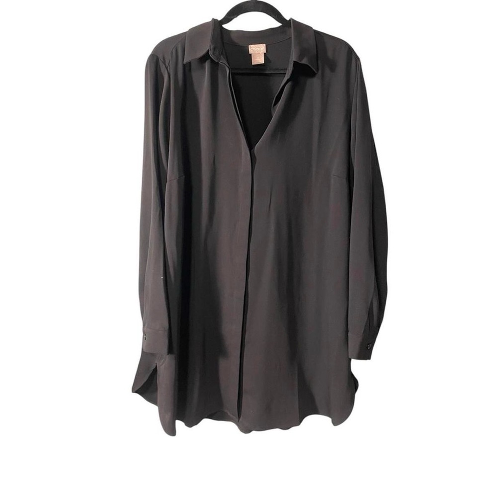 Chicos women's 3XL black dress/ button up shirt